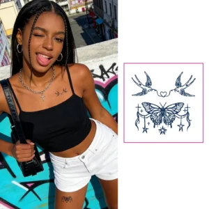 Carry Sweet Symbols with Long Lasting Temporary Tattoos