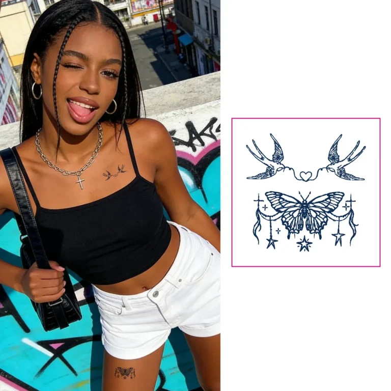 Carry Sweet Symbols with Long Lasting Temporary Tattoos
