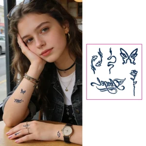 Embrace Subtle Elegance with Delicate Fake Tattoos