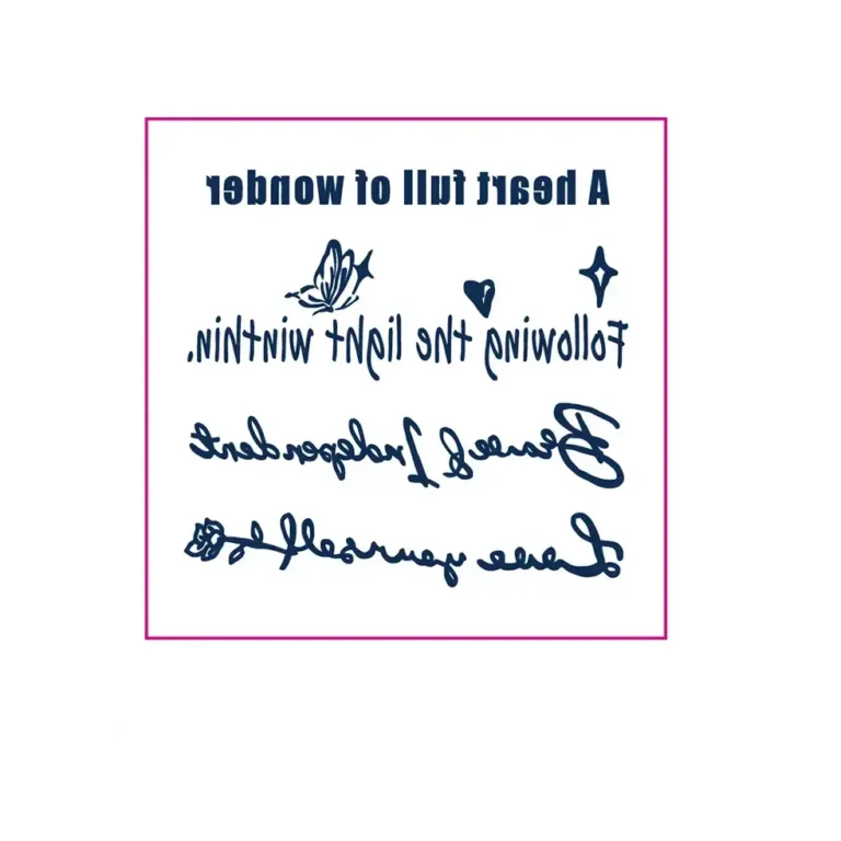 Carry Daily Inspiration with a Semi Permanent Tattoo