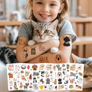 10pcs Paw Patrol Pet Parade Kids' Temporary Tattoos