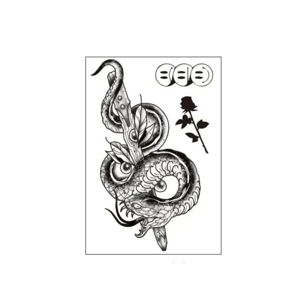 Weave a Tale of Beauty and Danger with This Personalised Temporary Tattoos