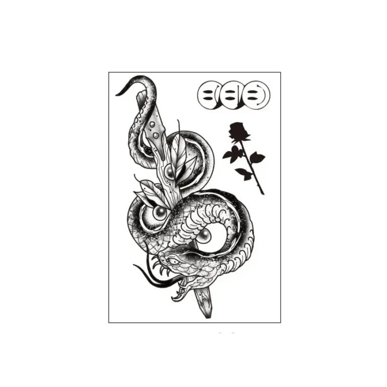 Weave a Tale of Beauty and Danger with This Personalised Temporary Tattoos