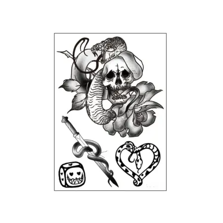 Embrace Dark Symbolism with This Personalised Temporary Tattoo