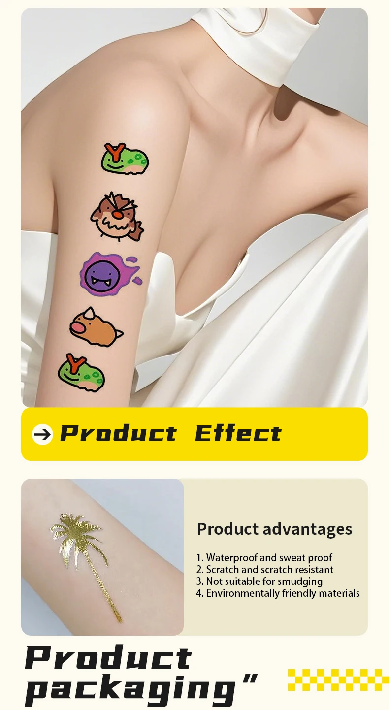 Catch Fun with Adorable Children's Tattoo Stickers