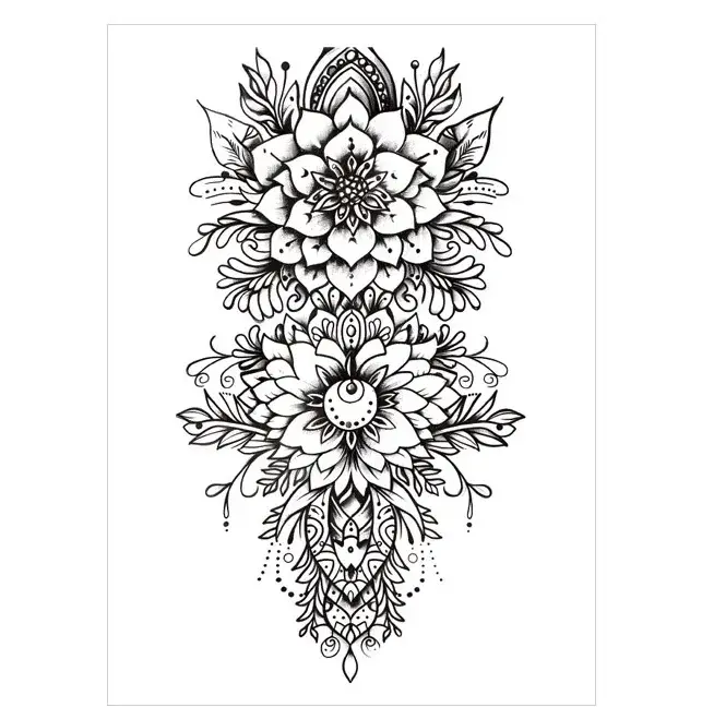 Experience the Precision of Ornate Design in Realistic Temporary Tattoos