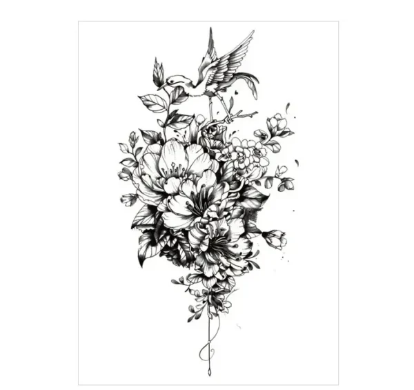 Capture Freedom and Beauty with This Bird Stickers Tattoo Style