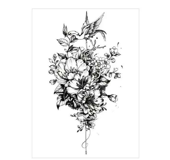 Capture Freedom and Beauty with This Bird Stickers Tattoo Style