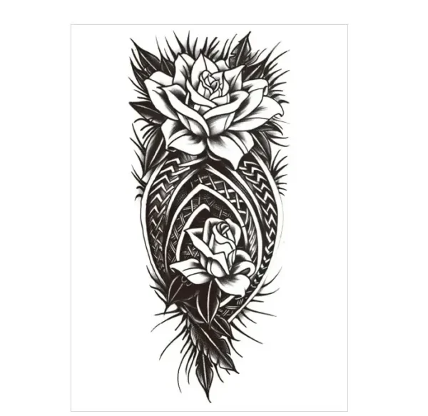 Fuse Tradition and Romance with This Tribal Stickers Tattoo Style