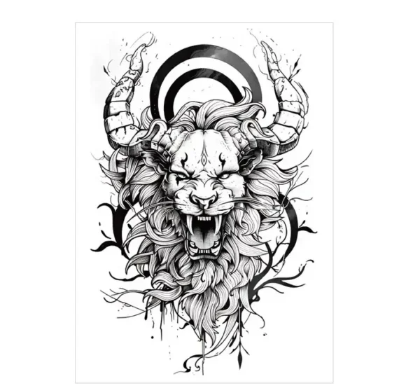 Unleash Dark Power with These Fierce Realistic Tattoo Stickers