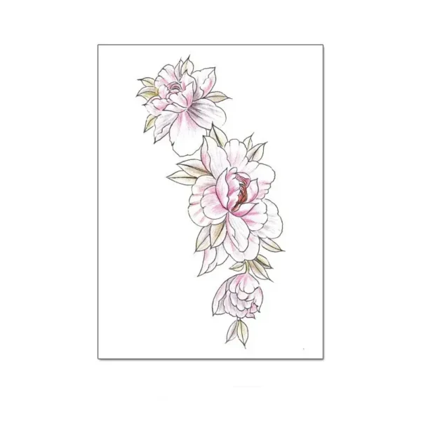 Surround Yourself in Blooms with This Feminine Tattoo Sticker