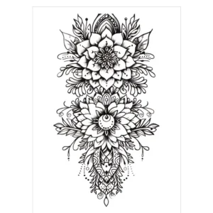 Experience the Precision of Ornate Design in Realistic Temporary Tattoos