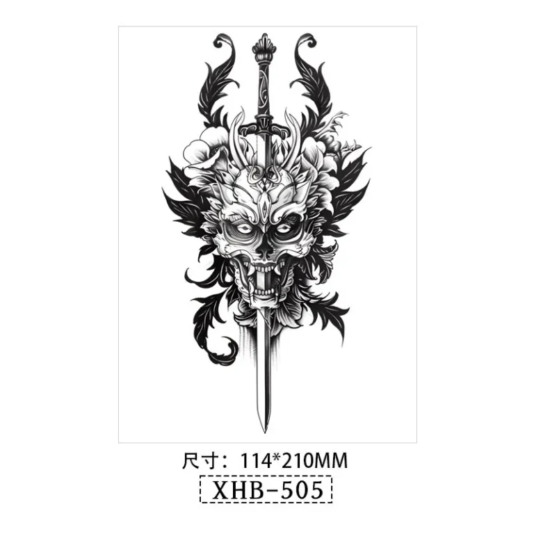 Command Mythical Energy with Striking Realistic Temporary Tattoos