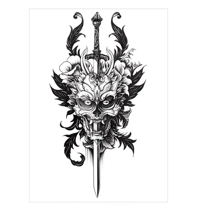 Command Mythical Energy with Striking Realistic Temporary Tattoos