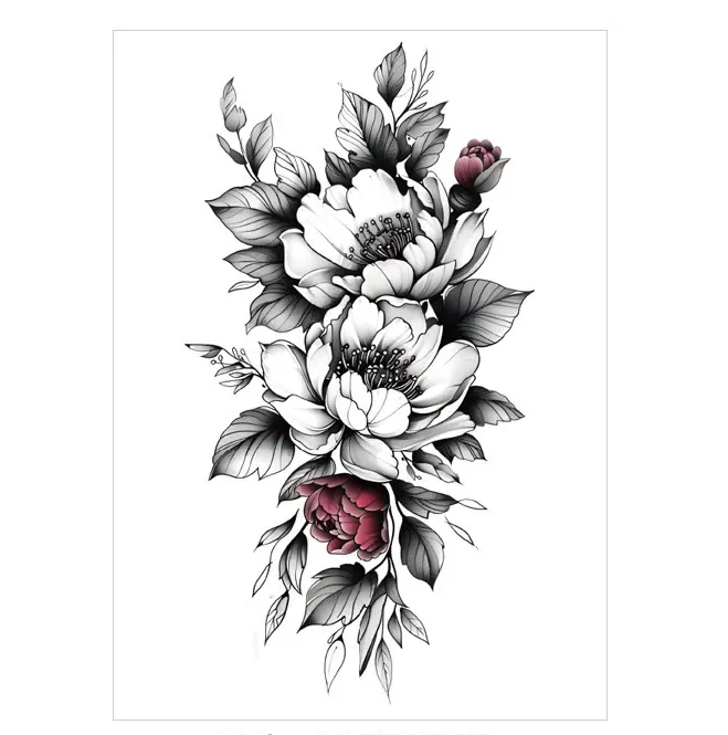 Elevate Classic Style with a Touch of Color in Realistic Temporary Tattoos