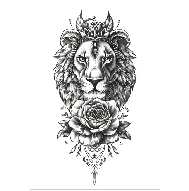 Radiate Joy and Symmetry with These Non Permanent Tattoos