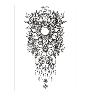 Radiate Joy and Symmetry with These Non Permanent Tattoos