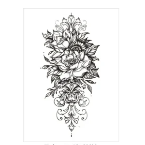 Adorn Yourself with Cascading Elegance in Non Permanent Tattoos