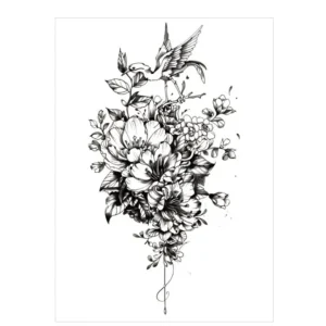 Capture Freedom and Beauty with This Bird Stickers Tattoo Style