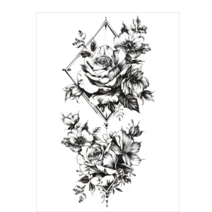 Adorn Yourself with Precious Elegance in This Stickers Tattoo Style