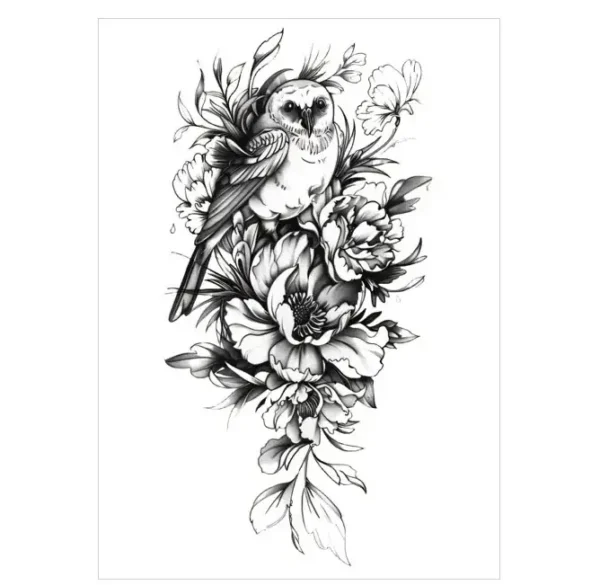 Adorn Yourself with Cascading Elegance in Realistic Temporary Tattoos