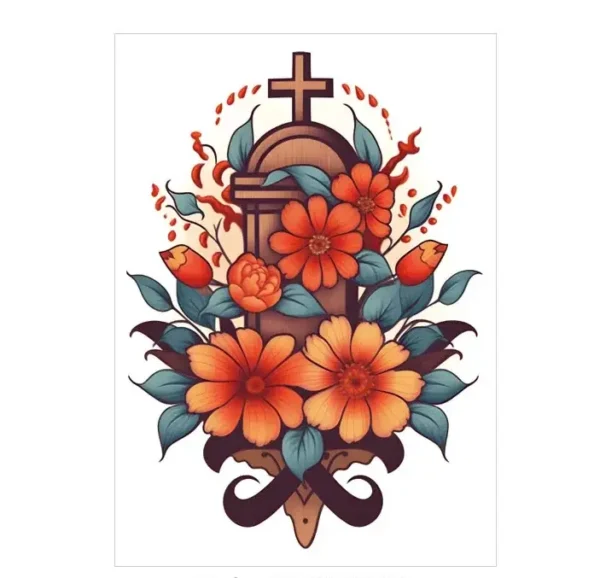 Adorn Yourself with Lifelike Monochrome Florals – Realistic Temporary Tattoos at Their Best