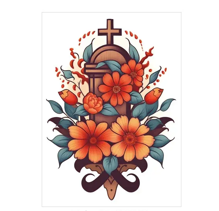 Adorn Yourself with Lifelike Monochrome Florals – Realistic Temporary Tattoos at Their Best