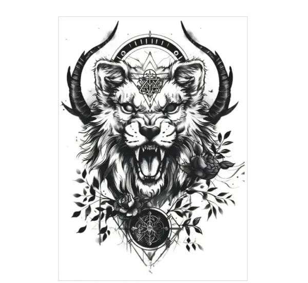 Unleash Mythical Power with These Bold Realistic Tattoo Stickers