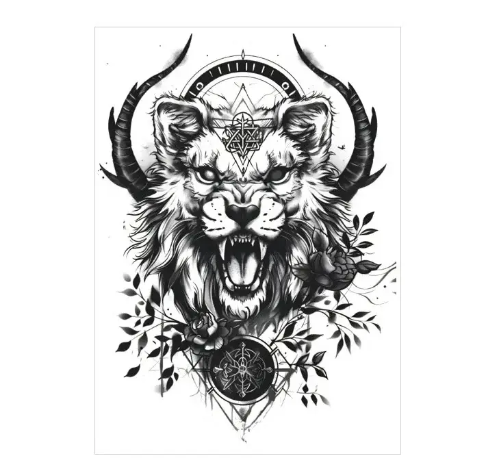 Unleash Mythical Power with These Bold Realistic Tattoo Stickers