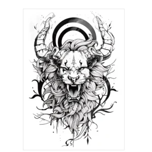 Unleash Dark Power with These Fierce Realistic Tattoo Stickers