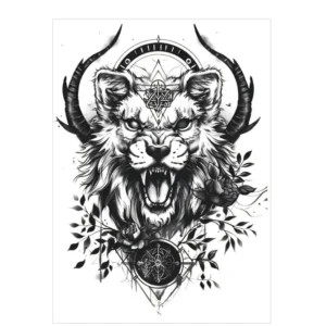 Unleash Mythical Power with These Bold Realistic Tattoo Stickers