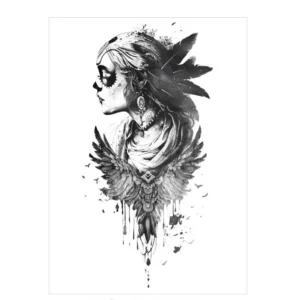 Celebrate Día de los Muertos with This Sugar Skull Realistic Tattoo