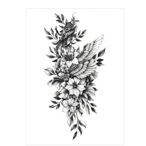 Celebrate Freedom and Beauty with This Bird & Wing Arm Tattoo