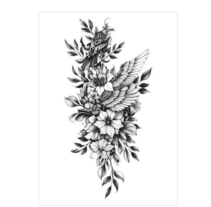 Celebrate Freedom and Beauty with This Bird & Wing Arm Tattoo