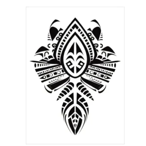 Honor Ancient Traditions with This Tribal Totem Rub On Tattoo