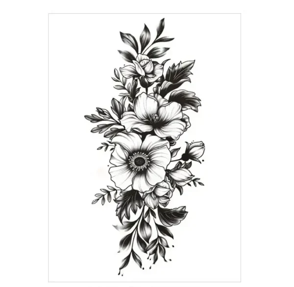 Embrace Simple Joy with Cheerful Realistic Temporary Tattoos