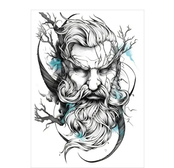 Honor ancient wisdom with a nature spirit elder arm tattoo. Safe, meaningful, waterproof for 3 days. Free shipping $38+.