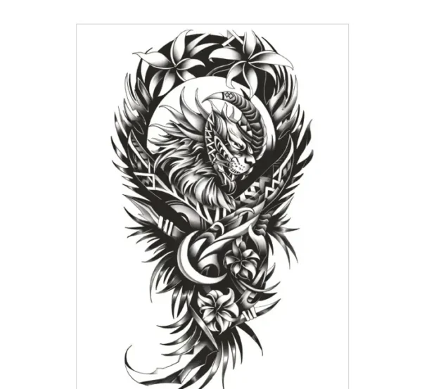 Embrace Dark Fantasy with These Temporary Arm Sleeve Tattoos
