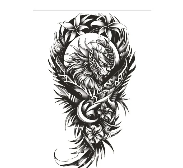 Embrace Dark Fantasy with These Temporary Arm Sleeve Tattoos