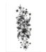 Add celestial beauty with a lily & star all black tattoo. Safe, delicate, waterproof for 3 days. Free shipping $38+.