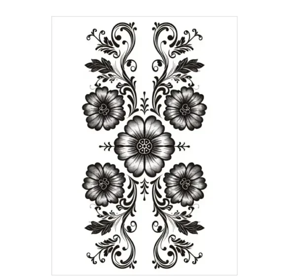 Find your center with an ornate floral mandala realistic tattoo. Safe, intricate, waterproof for 3 days. Free shipping $38+.