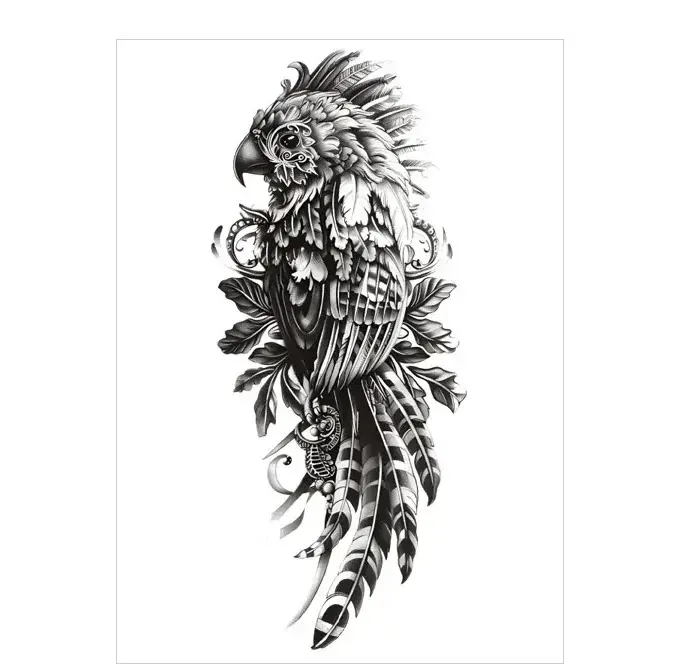admin-ajax (1) Bring tropical beauty to life with ornate parrot temporary arm sleeve tattoos. Vibrant colors and intricate details. Free shipping $38+.