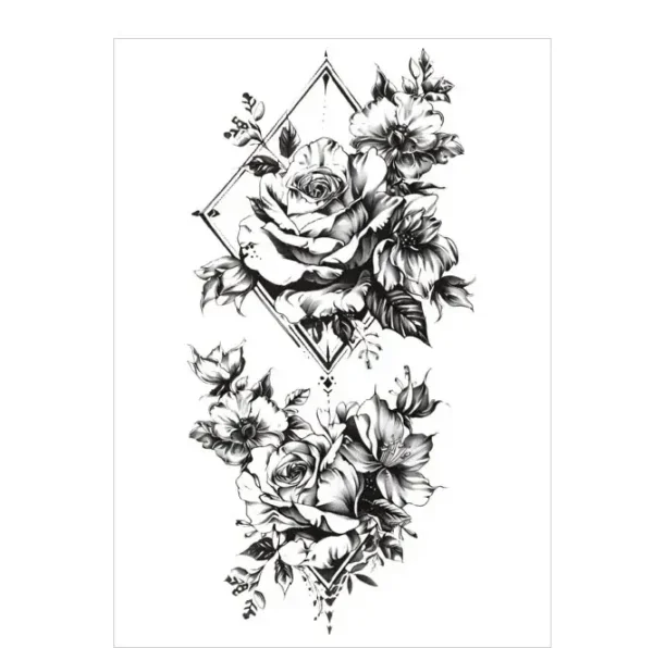Adorn Yourself with Precious Elegance in This Stickers Tattoo Style