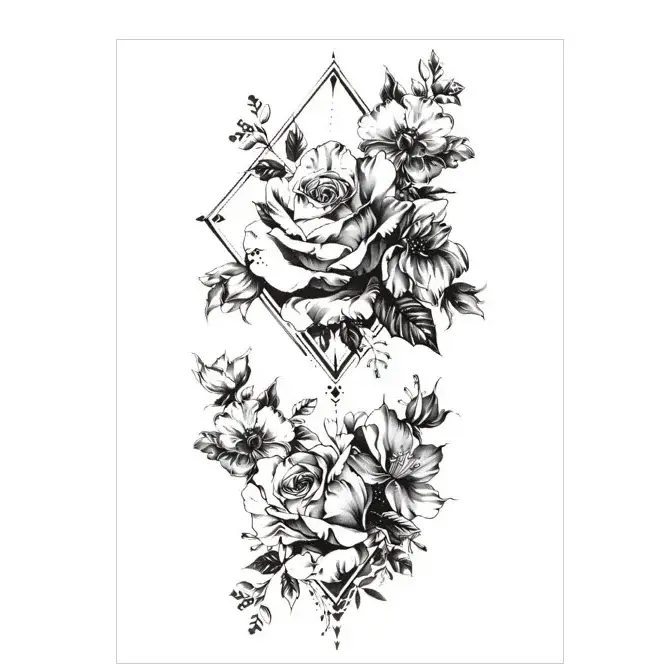 Adorn Yourself with Precious Elegance in This Stickers Tattoo Style