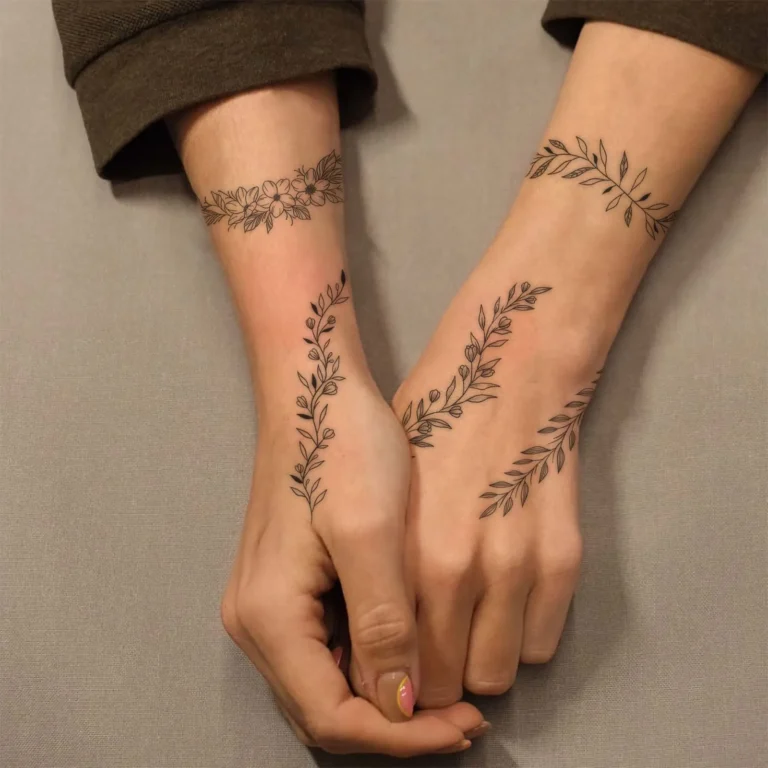 Boho Leaf & Vine Set – Boho Tattoo | Lasts 3 Days
