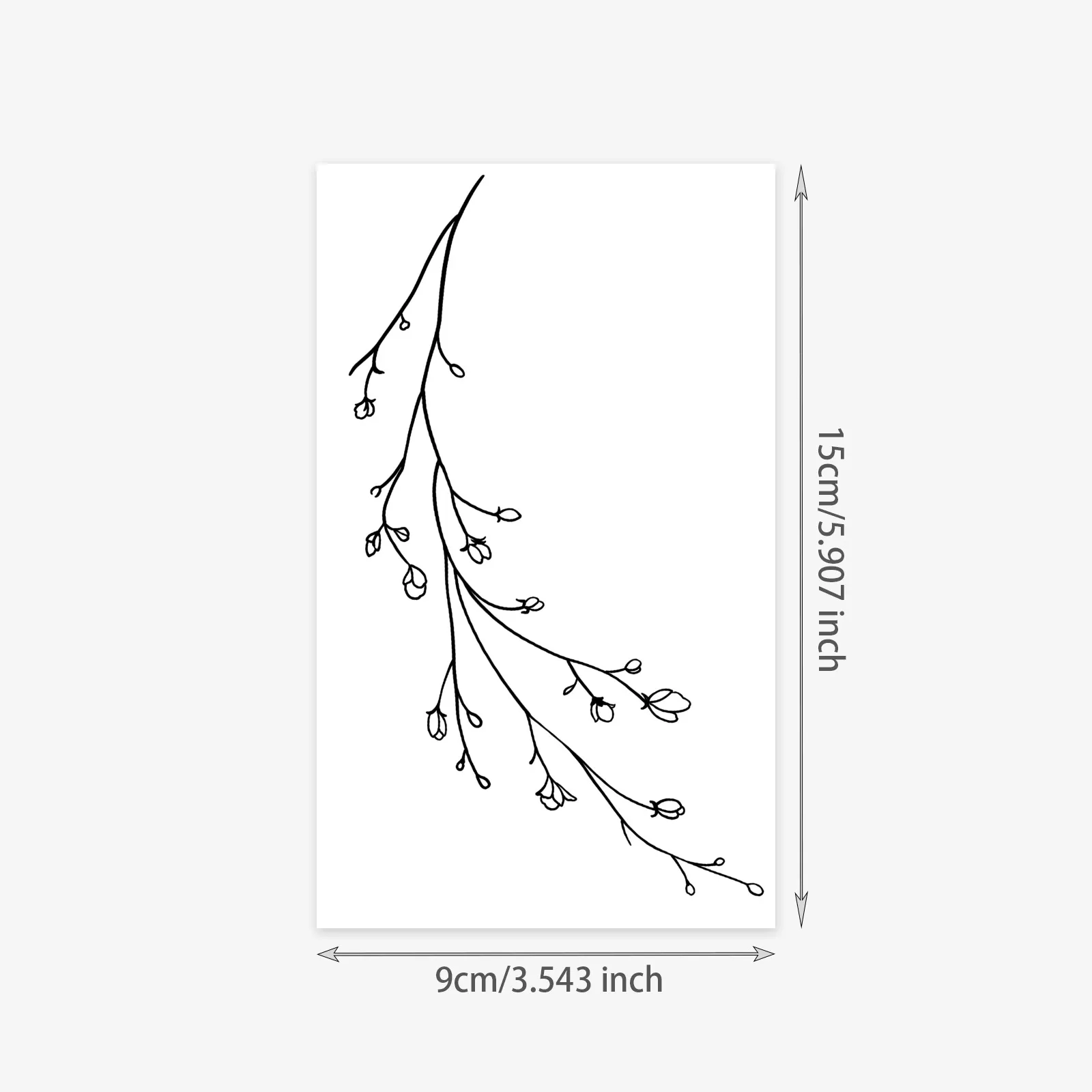 Celebrate Growth with This Delicate Branch & Bud Boho Tattoo