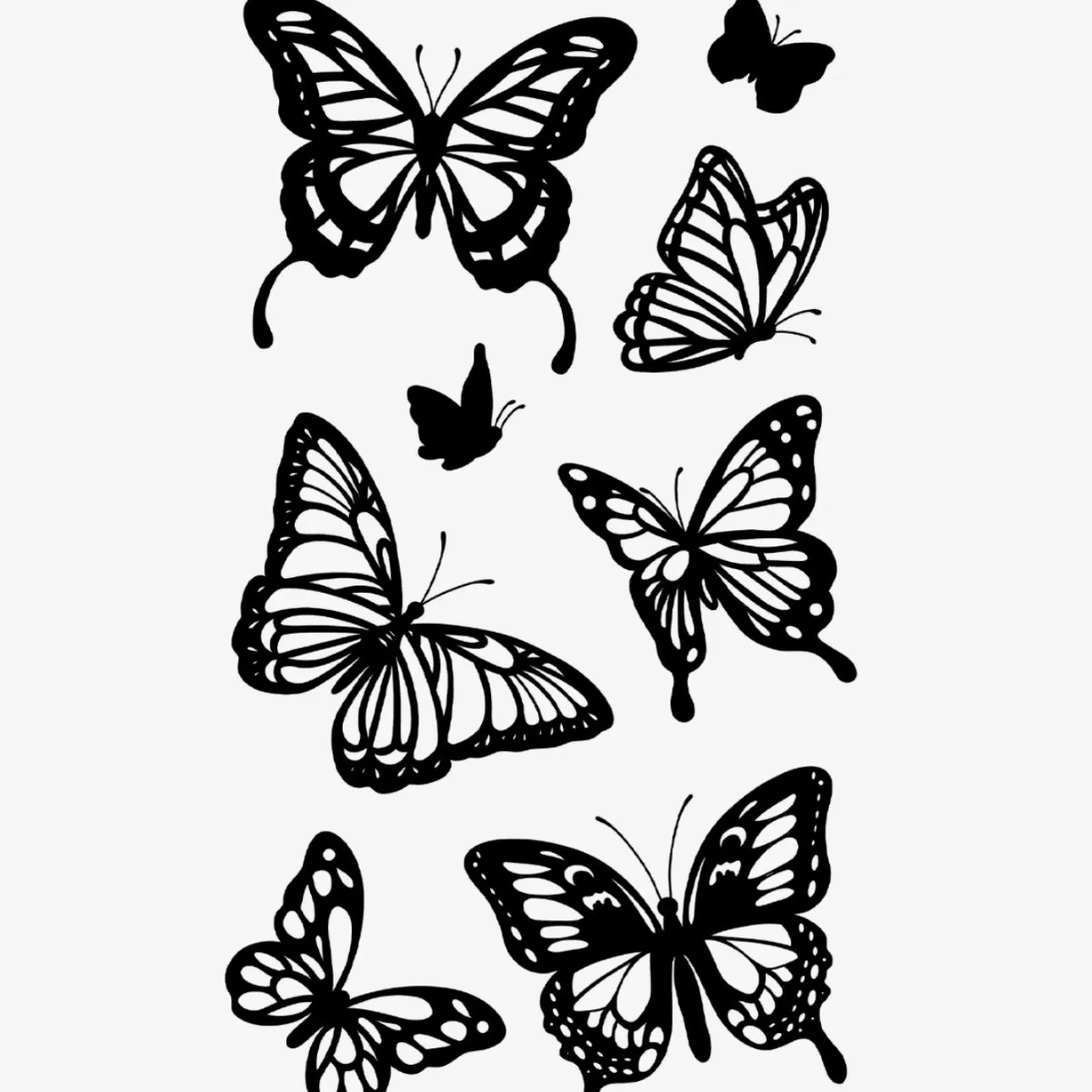 主图_05 Minimalist Butterfly Temporary Tattoo–Safe Free Shipping $38