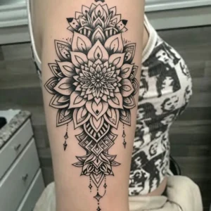 Mandala Ornament Temporary Tattoo