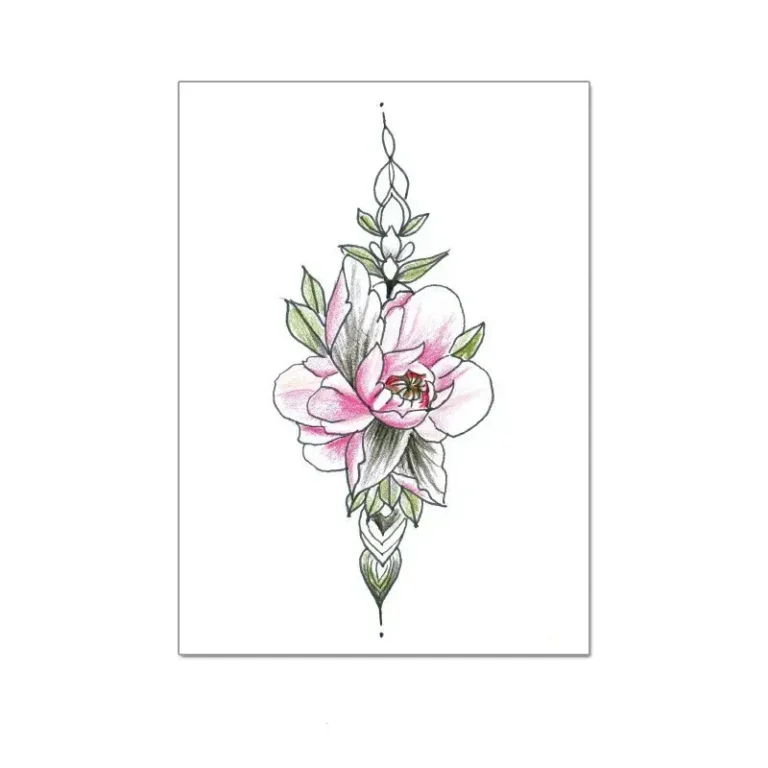 Combine Softness and Strength with This Feminine Tattoo Sticker