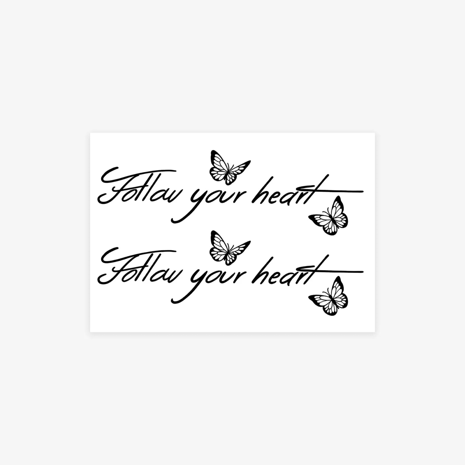 主图_05 A real tattoo look without the needle. Follow your heart script, herbal formula, lasts 7-14 days.